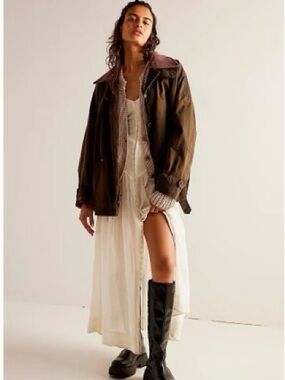 FREE PEOPLE x We The Free Cori Waxed Jacket size small